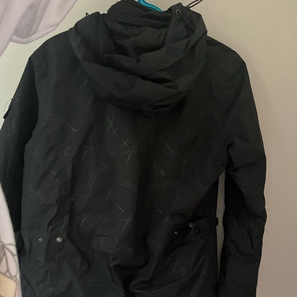 “S” Waterproof Black Ski Jacket - Picture 2 of 5